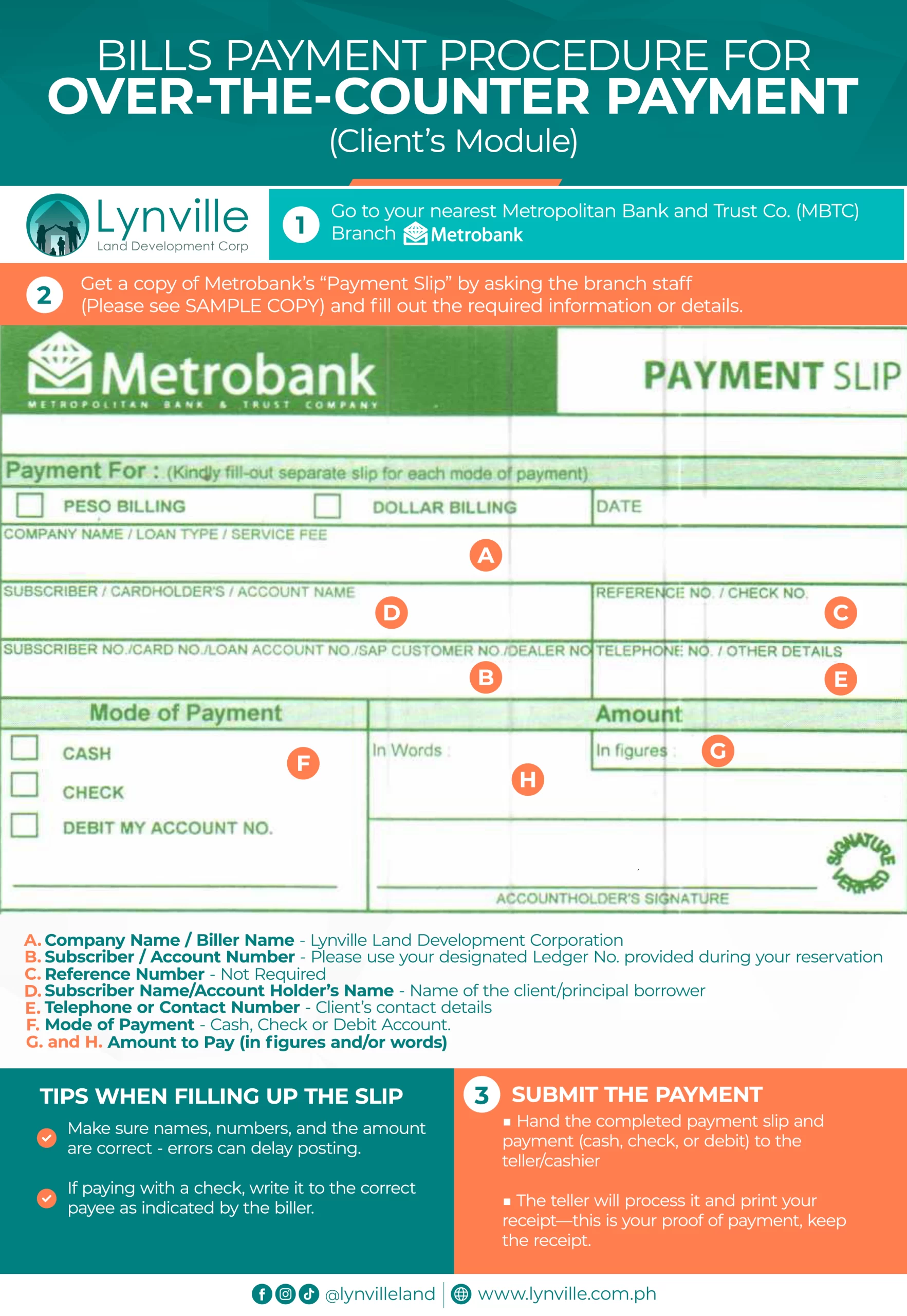 bank over the counter metrobank