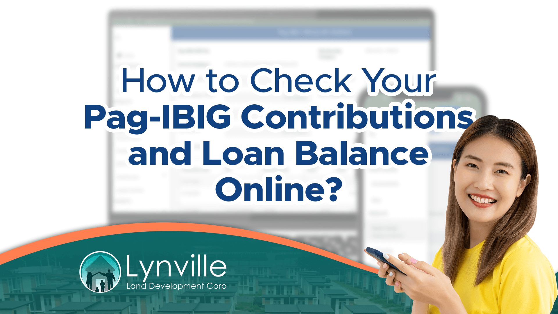 Person checking Pag-IBIG contributions and loan balance online using Virtual Pag-IBIG website on a phone